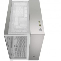 Carcasa Corsair 6500X Mid-Tower Dual Chamber PC Case - White/Satin Gray Aluminum CC-9011285-WW