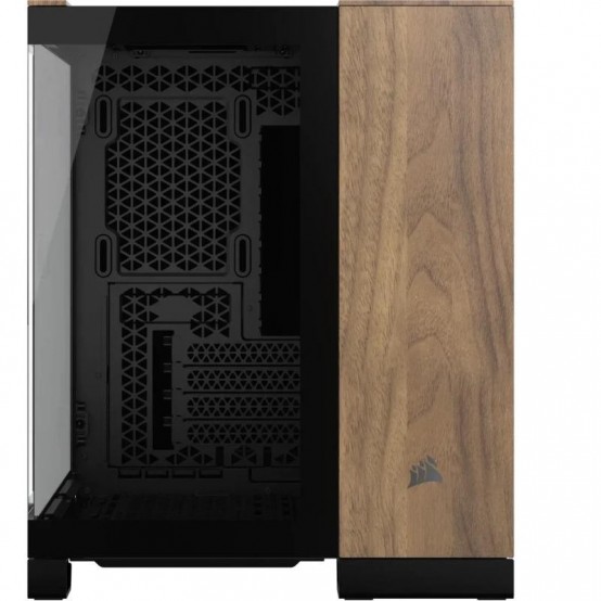 Carcasa Corsair 2500X Micro ATX Dual Chamber PC Case - Black/Walnut Wood CC-9011286-WW