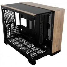 Carcasa Corsair 2500X Micro ATX Dual Chamber PC Case - Black/Walnut Wood CC-9011286-WW