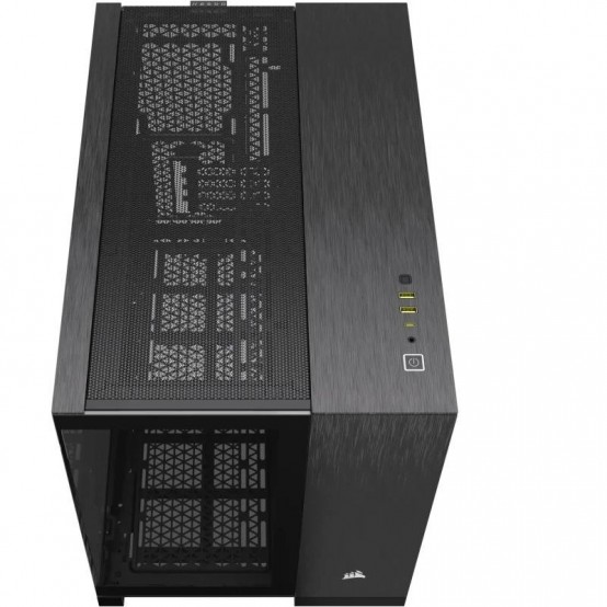 Carcasa Corsair 2500X Micro ATX Dual Chamber PC Case - Black/Obsidian Aluminum CC-9011287-WW