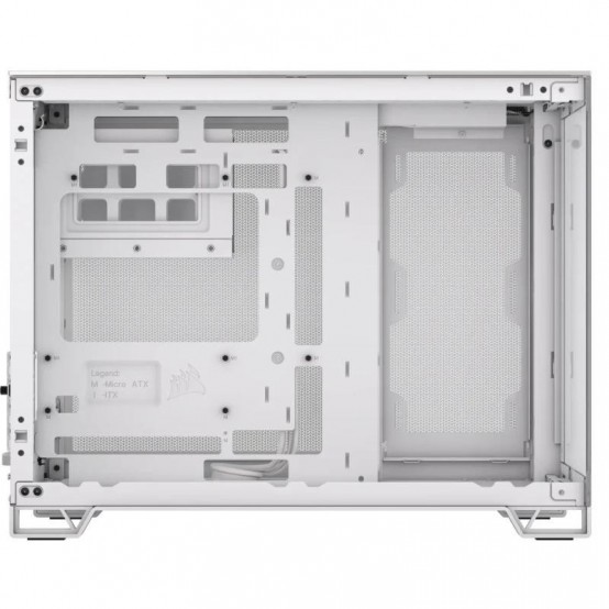 Carcasa Corsair 2500X Micro ATX Dual Chamber PC Case - White/Satin Gray Aluminum CC-9011289-WW
