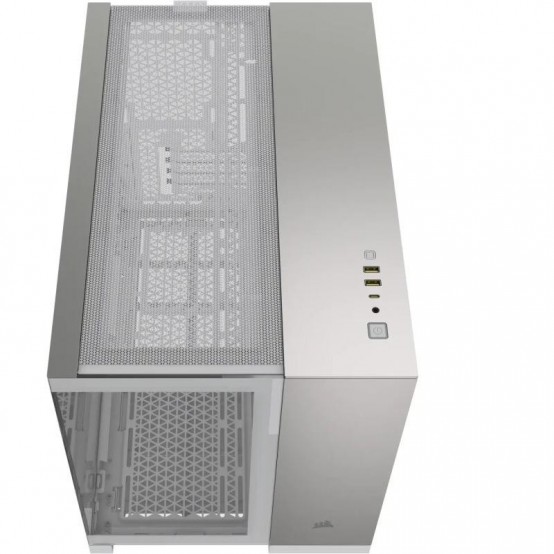 Carcasa Corsair 2500X Micro ATX Dual Chamber PC Case - White/Satin Gray Aluminum CC-9011289-WW