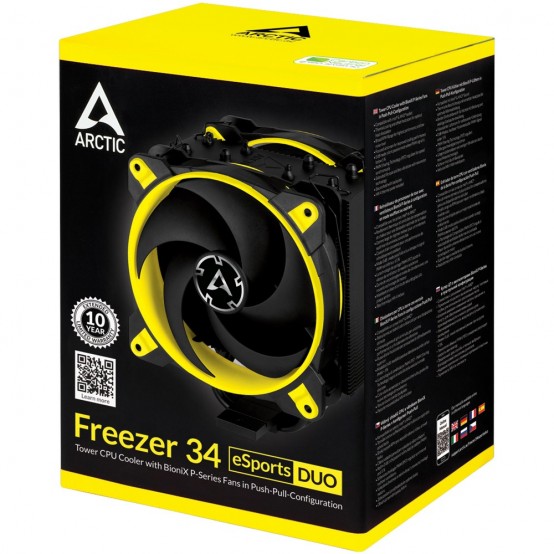 Cooler Arctic Freezer 34 eSports DUO - Yellow