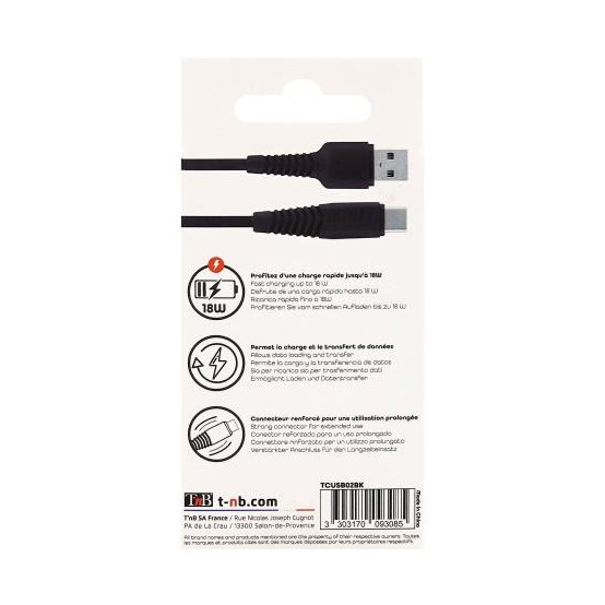 Cablu TnB  TCUSB02BK