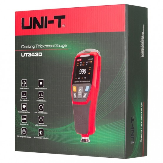 Tester Uni-T Coating Thickness Gauge UT343D
