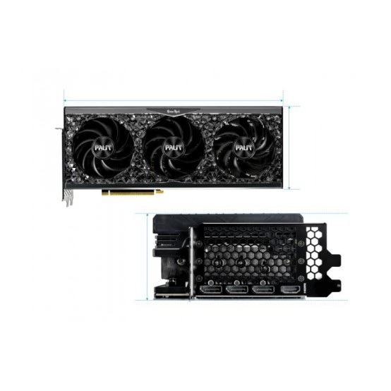 Placa video Palit GeForce RTX 4070 Ti SUPER GameRock OmniBlack NED47TS019T2-1020Q