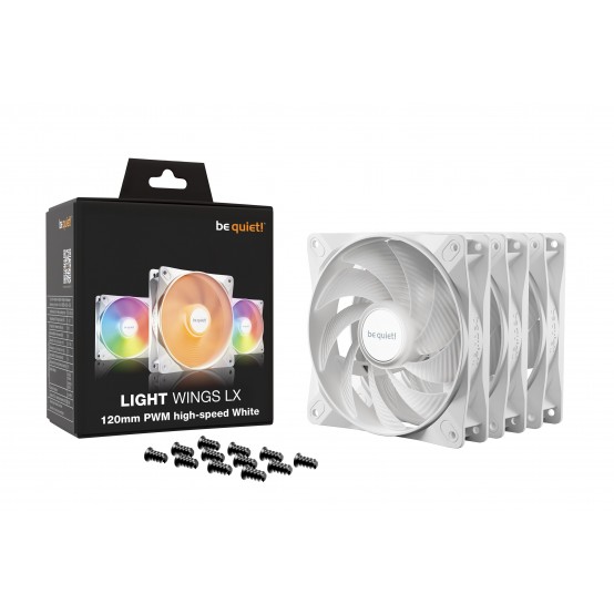 Ventilator be quiet! Light Wings LX 120mm PWM HS 3-Pack W BL125