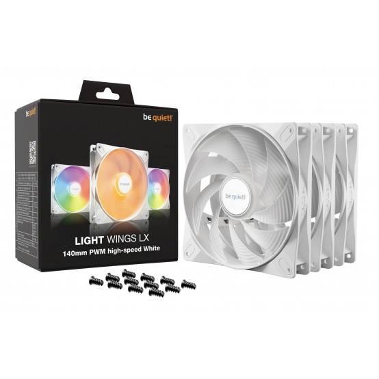 Ventilator be quiet! Light Wings LX 140mm PWM HS 3-Pack W BL131