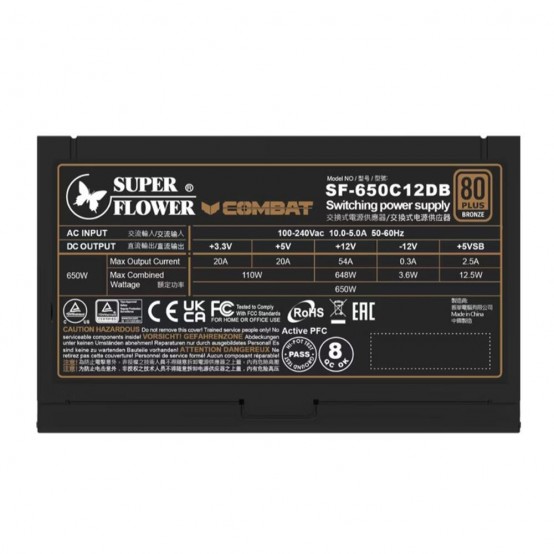 Sursa Super Flower Combat DB 650W SF-650C12DB