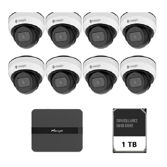 Camera de supraveghere Milesight  KIT8MINIDOME2MP