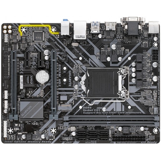 Placa de baza GigaByte B365M HD3 refurbished