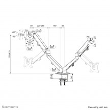 Suport Neomounts  DS70-700BL2