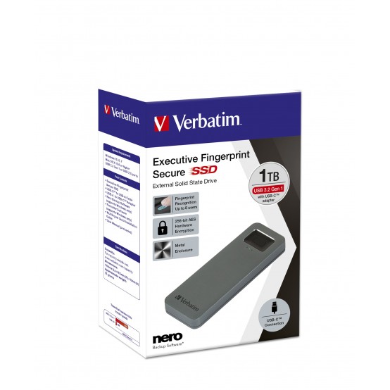 SSD Verbatim Executive Fingerprint Secure USB-C SSD 53657