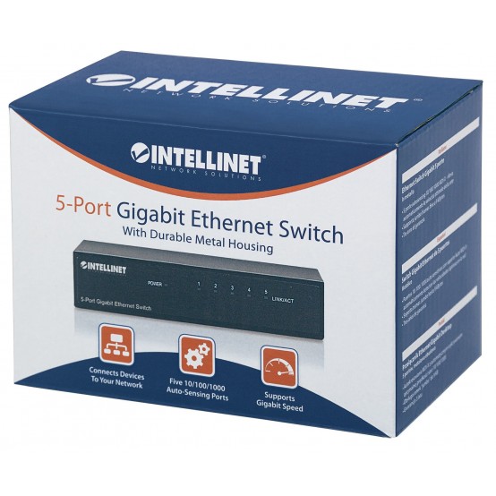 Switch Intellinet 5-Port Gigabit Ethernet Switch 530378