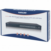 Switch Intellinet 24-Port Gigabit Ethernet PoE+ 560559