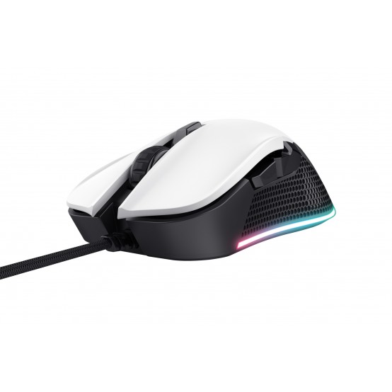 Mouse Trust GXT 922W Ybar Illuminated Gaming mouse - White 24485