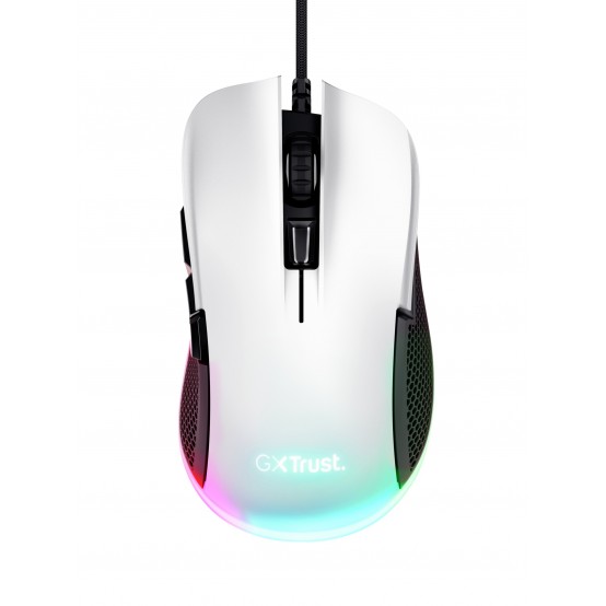 Mouse Trust GXT 922W Ybar Illuminated Gaming mouse - White 24485
