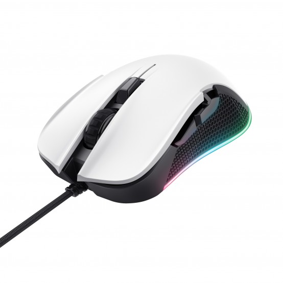 Mouse Trust GXT 922W Ybar Illuminated Gaming mouse - White 24485