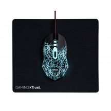 Mouse Trust Gaming mouse & mouse pad - Black 24752