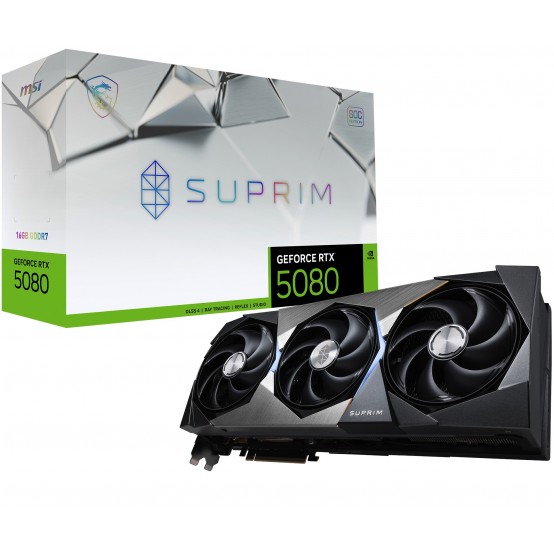 Placa video MSI GeForce RTX 5080 16G SUPRIM SOC V531-009R