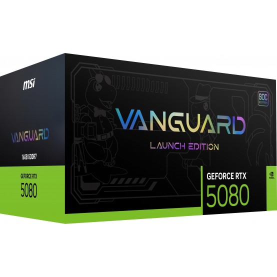 Placa video MSI GeForce RTX 5080 16G VANGUARD SOC LAUNCH EDITION