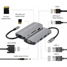 Adaptor Gembird  A-CM-COMBO8-02