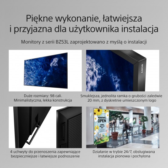 Monitor Sony  FW-98BZ53L