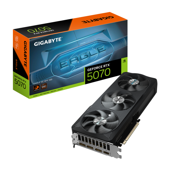 Placa video GigaByte GeForce RTX 5070 EAGLE OC SFF 12G GV-N5070EAGLE OC-12GD
