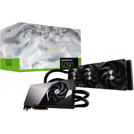 Placa video MSI GeForce RTX 5090 32G SUPRIM LIQUID SOC V530-011R