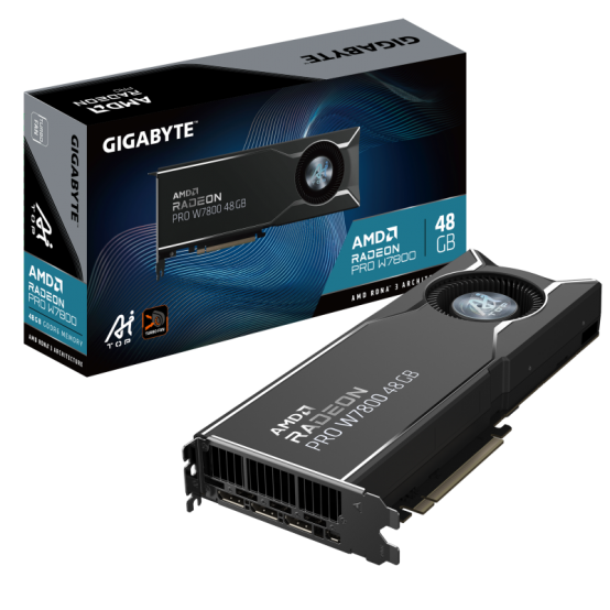 Placa video GigaByte  W7800 AI TOP 48G