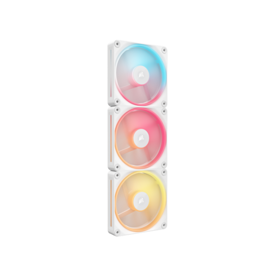Ventilator Corsair iCUE LINK LX120-R RGB 120mm PWM Reverse Fans Starter Kit - White CO-9051054-WW