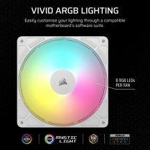 Ventilator Corsair RS140 ARGB 140mm PWM Fans - Dual Pack - White CO-9050187-WW
