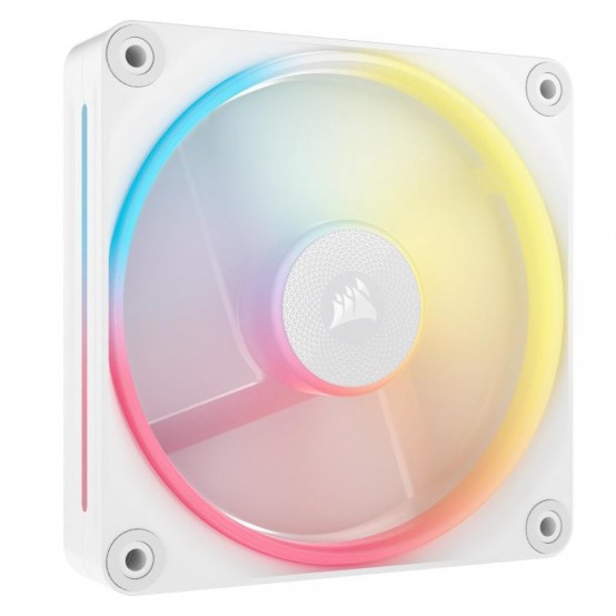 Ventilator Corsair iCUE LINK LX120-R RGB 120mm PWM Reverse Fan Expansion - White CO-9051053-WW