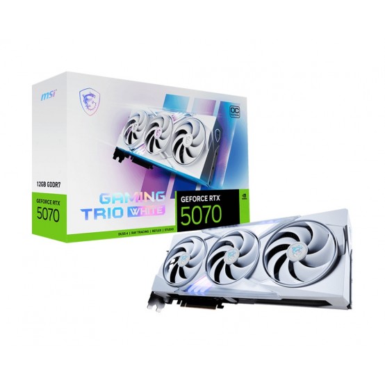 Placa video MSI GeForce RTX 5070 12G GAMING TRIO OC WHITE V532-021R