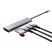 Hub Trust Halyx Fast USB-C Hub & Card reader 24191