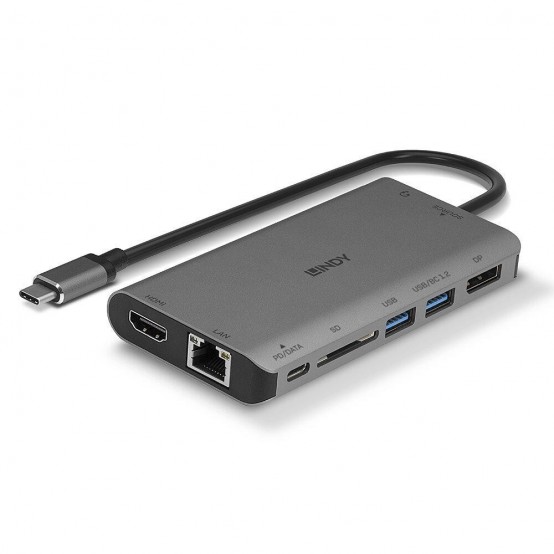 Docking Station Lindy USB 3.2 Type C Laptop Mini Dock LY-43323