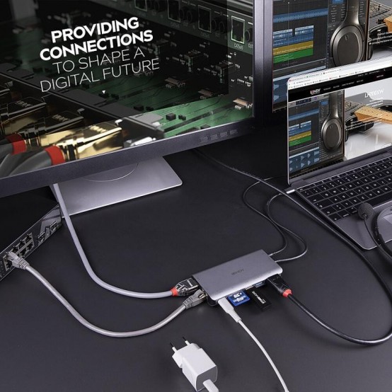 Docking Station Lindy USB 3.2 Type C Laptop Mini Dock LY-43323