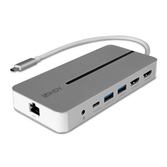 Docking Station Lindy DST-Mx Duo Mini Dock USB Type-C LY-43360