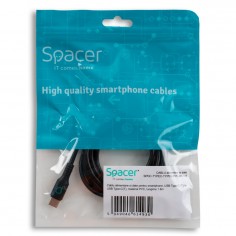 Cablu Spacer  SPDC-TYPEC-TYPEC-PVC-BK-1.8 2