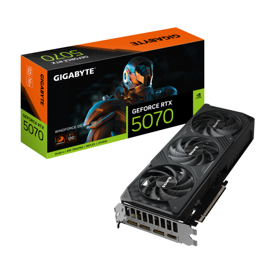 Placa video GigaByte GeForce RTX 5070 WINDFORCE OC SFF 12G GV-N5070WF3OC-12GD