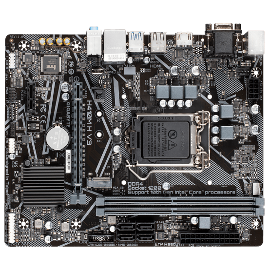 Placa de baza GigaByte H410M H V3 refurbished