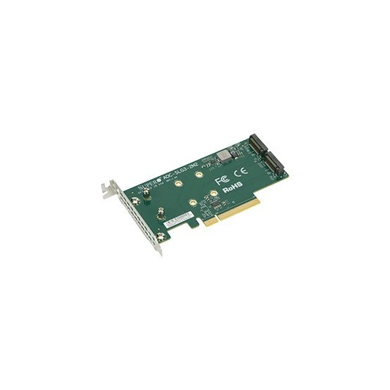 Adaptor Supermicro PCI-E Add-On Card for up to two NVMe SSDs AOC-SLG3-2M2