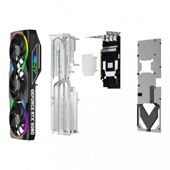 Placa video PNY GeForce RTX 5080 ARGB EPIC-X RGB Overclocked Triple Fan GPU VCG508016TFXXPB1-O
