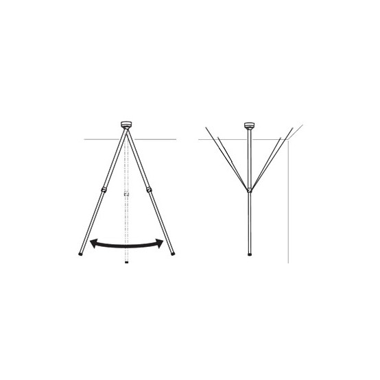 Suport Axis T91B50 Telescopic Ceiling Mount 5507-451