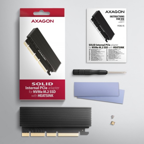 Adaptor Axagon PCIe NVMe M.2 PCEM2-XS
