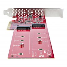 Adaptor StarTech.com Dual M.2 NVMe / AHCI | PCIe 4.0 x8 or x16 Slot | Bifurcation DUAL-M2-PCIE-CARD-B