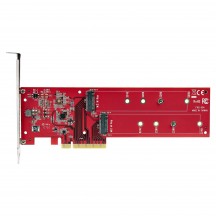 Adaptor StarTech.com Dual M.2 NVMe / AHCI | PCIe 4.0 x8 or x16 Slot | Bifurcation DUAL-M2-PCIE-CARD-B