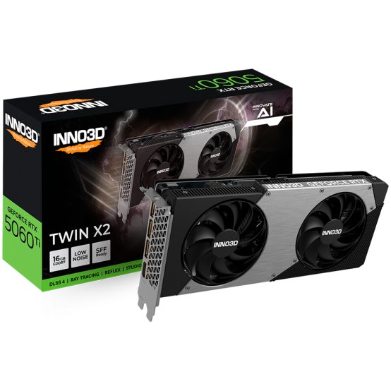 Placa video Inno3D GeForce RTX 5060 Ti 16GB TWIN X2 N506T2-16D7-191073N