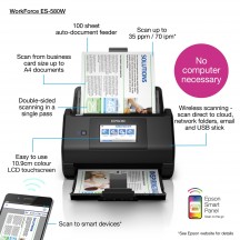 Scanner Epson WorkForce ES-580W B11B258401