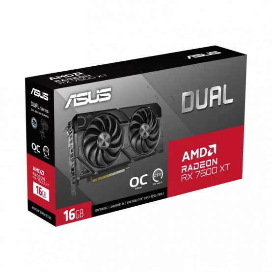 Placa video ASUS DUAL-RX7600XT-O16G 90YV0K21-M0NA00